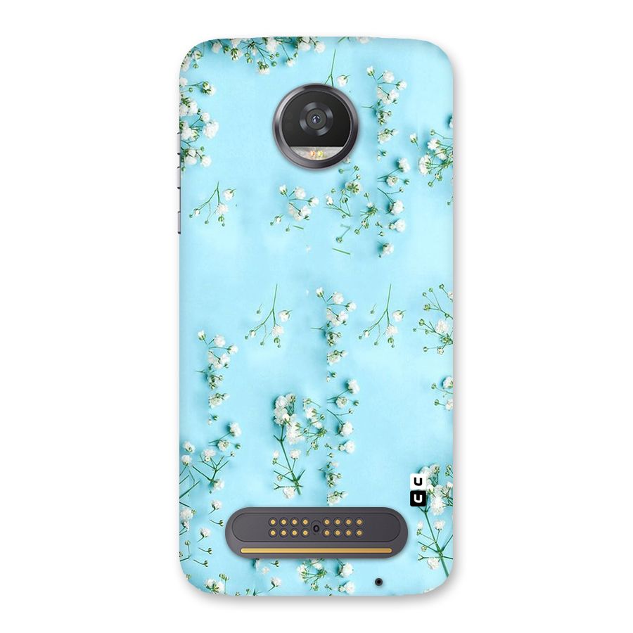 White Lily Design Back Case for Moto Z2 Play