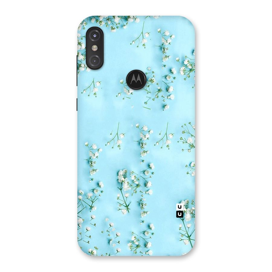 White Lily Design Back Case for Motorola One Power