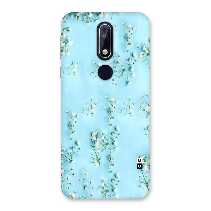 White Lily Design Back Case for Nokia 7.1