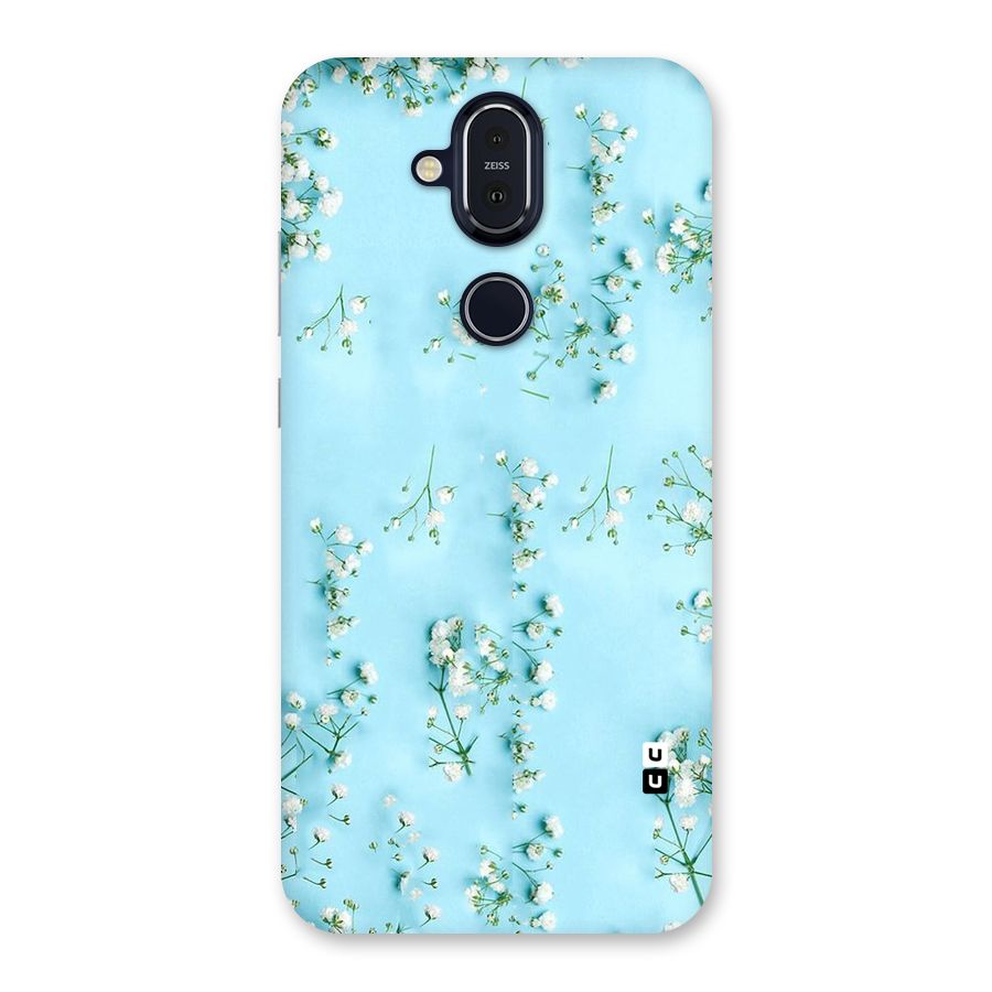 White Lily Design Back Case for Nokia 8.1