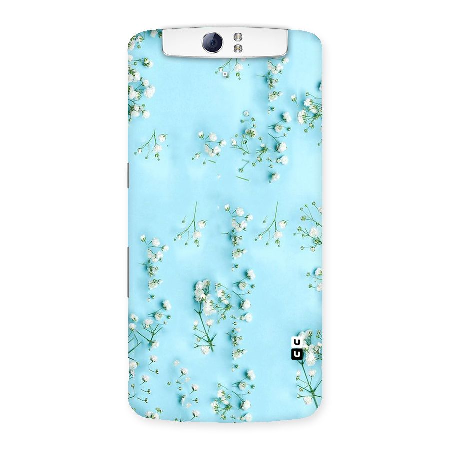 White Lily Design Back Case for Oppo N1