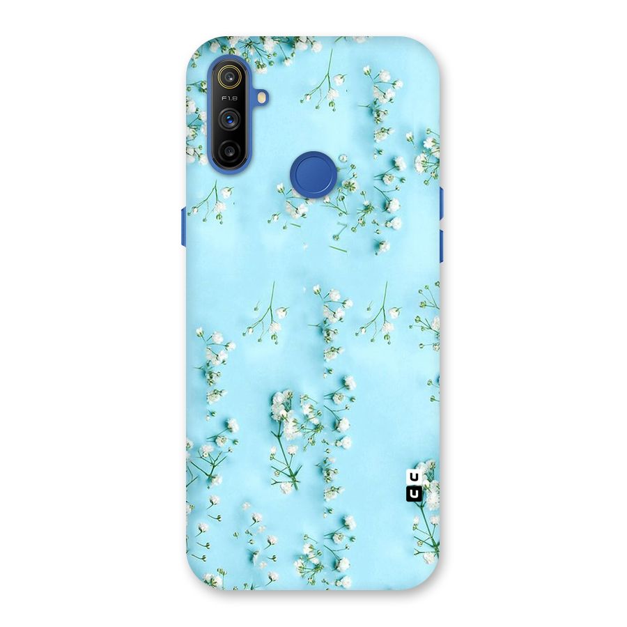 White Lily Design Back Case for Realme Narzo 10A