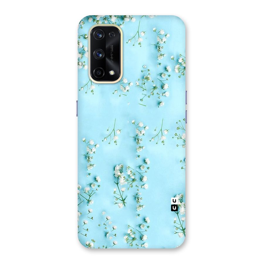 White Lily Design Glass Back Case for Realme X7 Pro