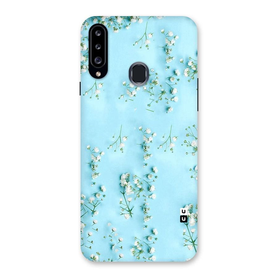 White Lily Design Back Case for Samsung Galaxy A20s