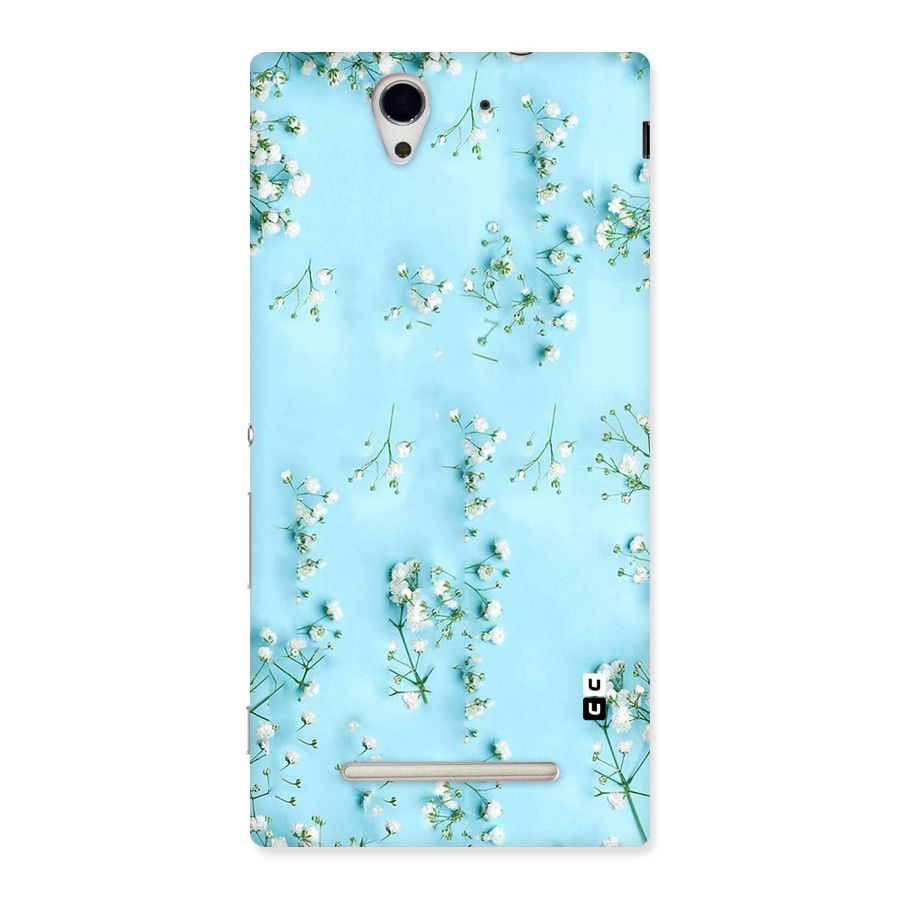White Lily Design Back Case for Sony Xperia C3