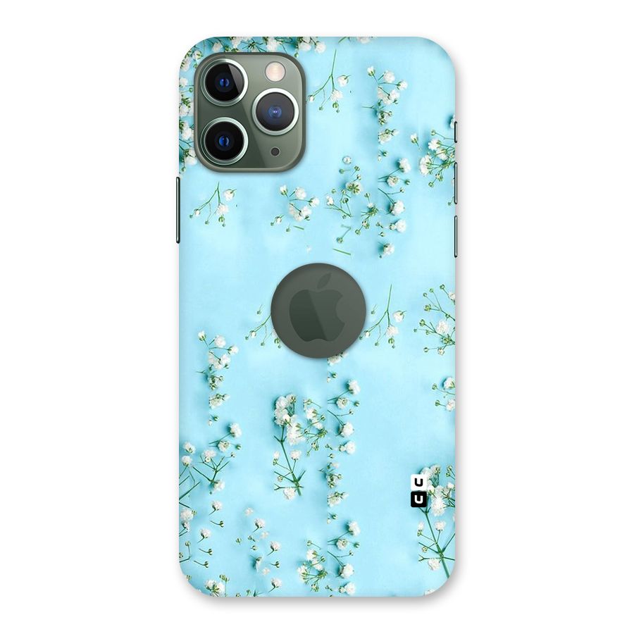White Lily Design Back Case for iPhone 11 Pro Logo  Cut