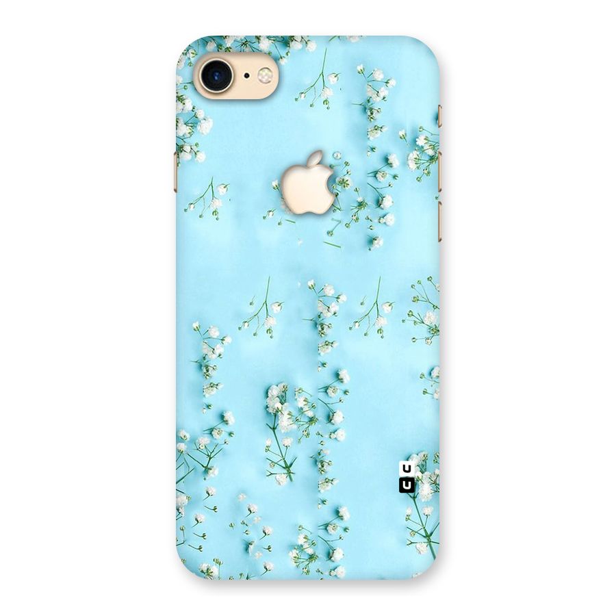 White Lily Design Back Case for iPhone 7 Apple Cut
