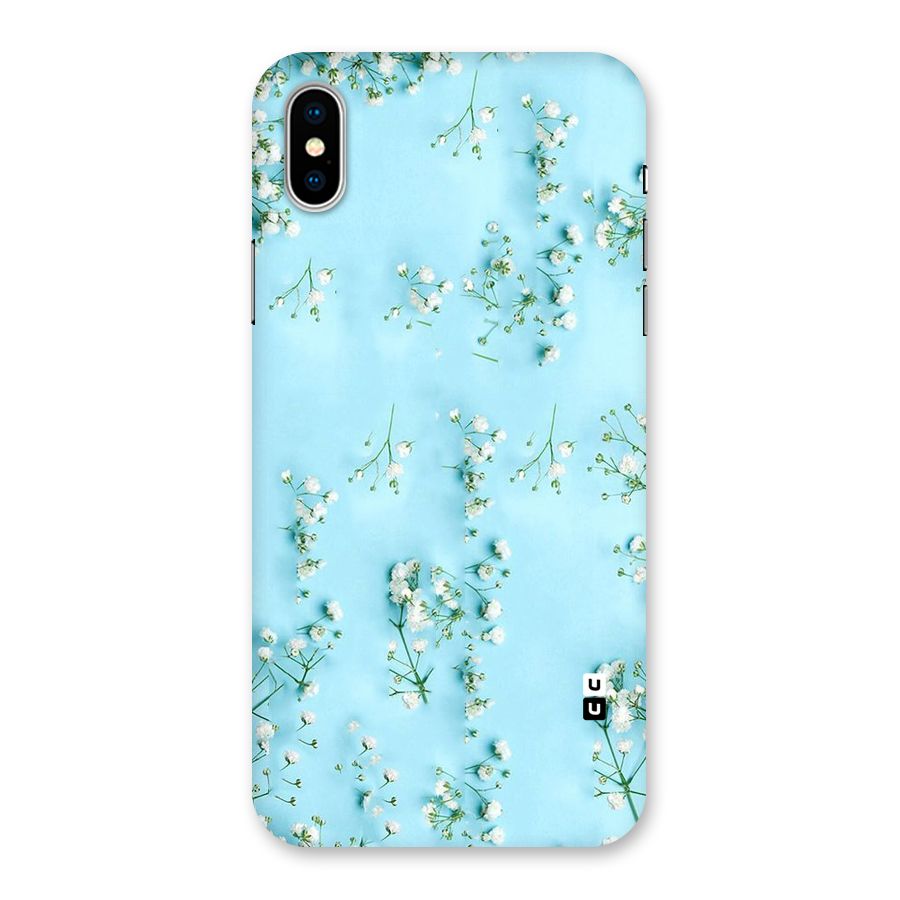 White Lily Design Back Case for iPhone XS