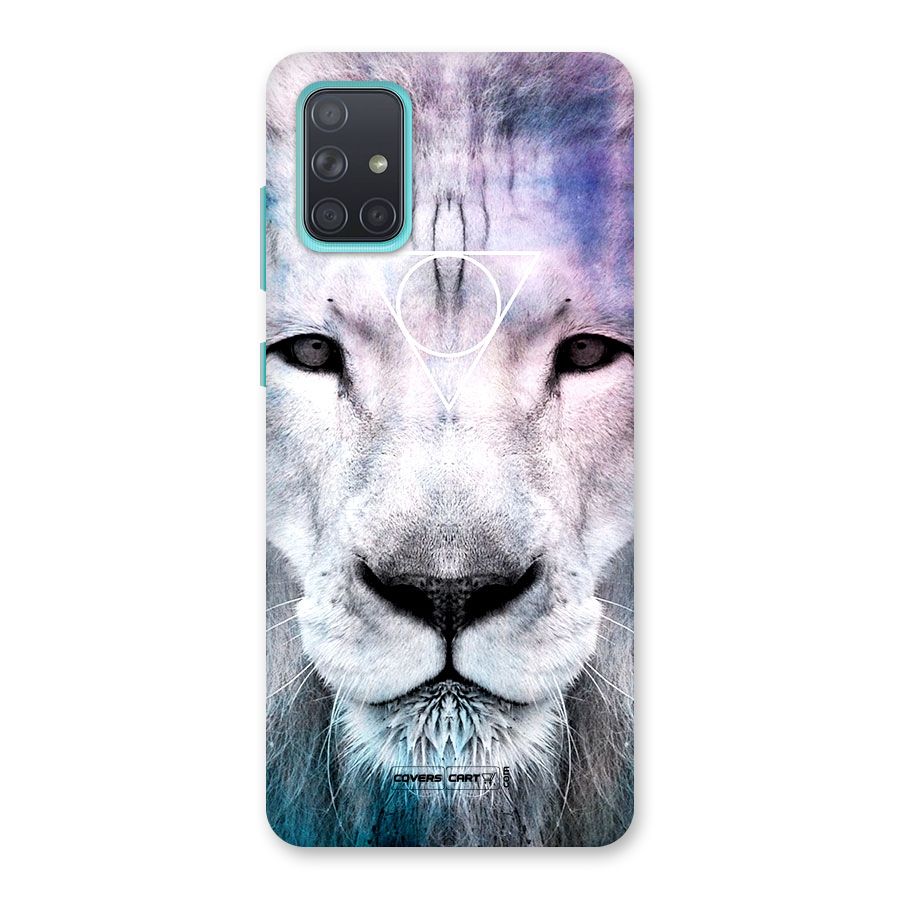White Lion Back Case for Galaxy A71