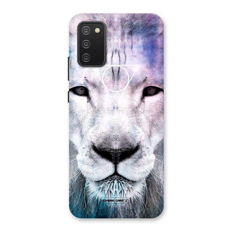 White Lion Back Case for Galaxy M02s