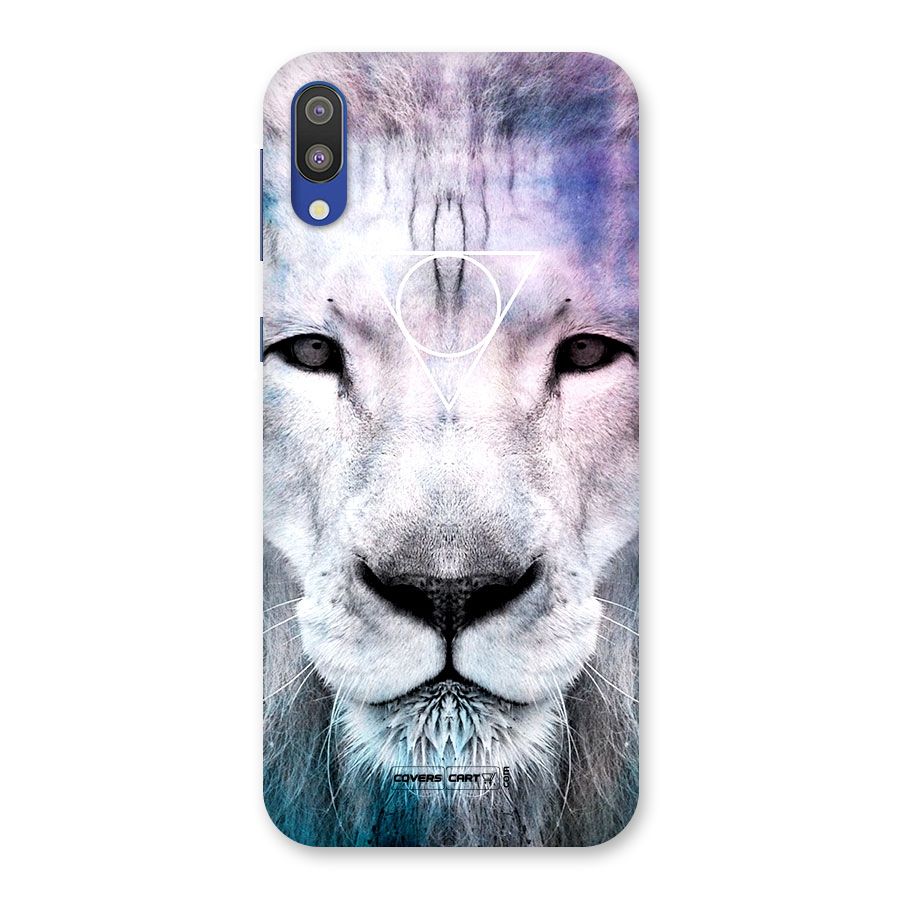 White Lion Back Case for Galaxy M10