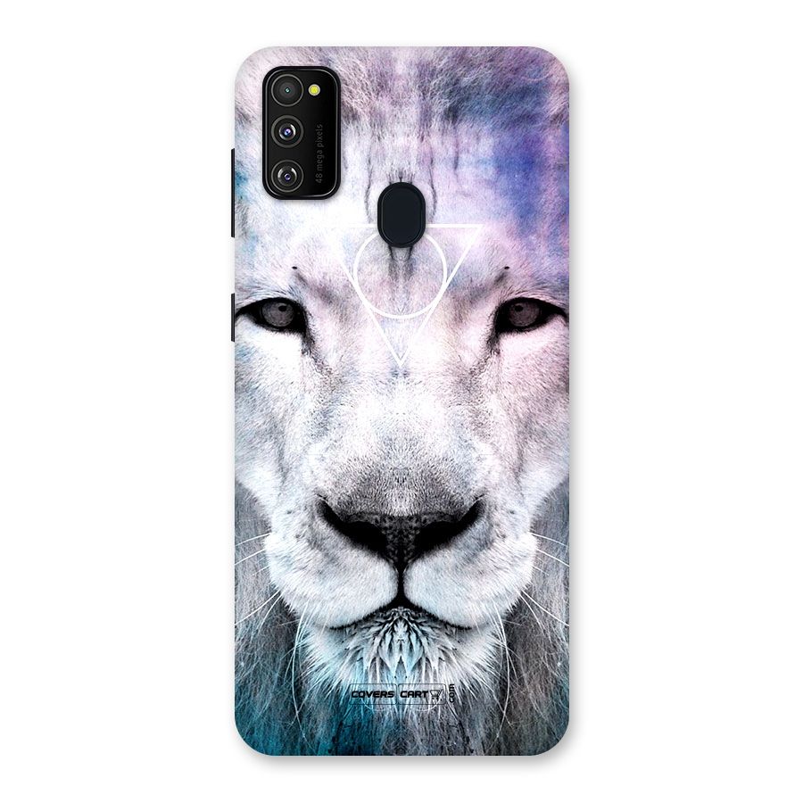 White Lion Back Case for Galaxy M30s