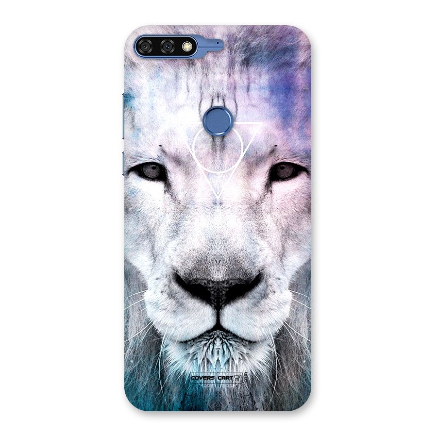 White Lion Back Case for Honor 7C