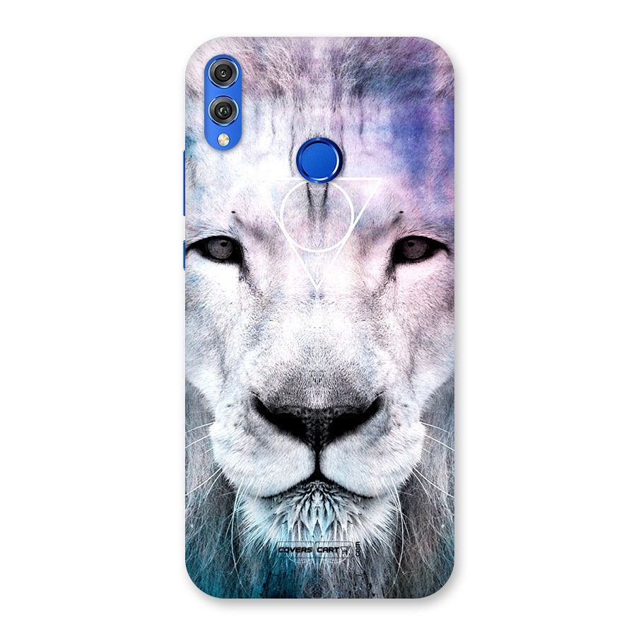 White Lion Back Case for Honor 8X