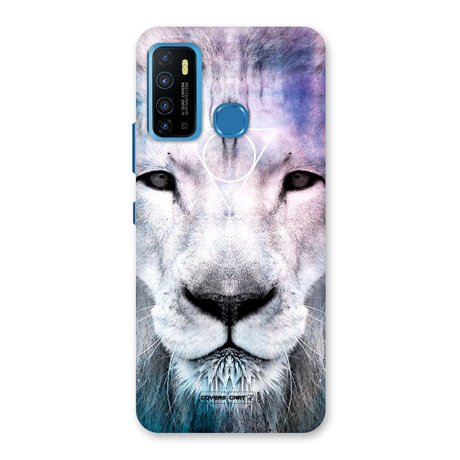 White Lion Back Case for Infinix Hot 9