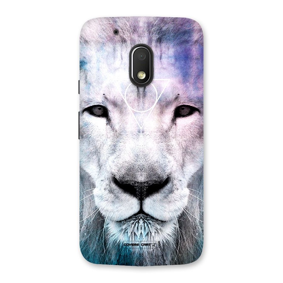 White Lion Back Case for Moto G4 Play
