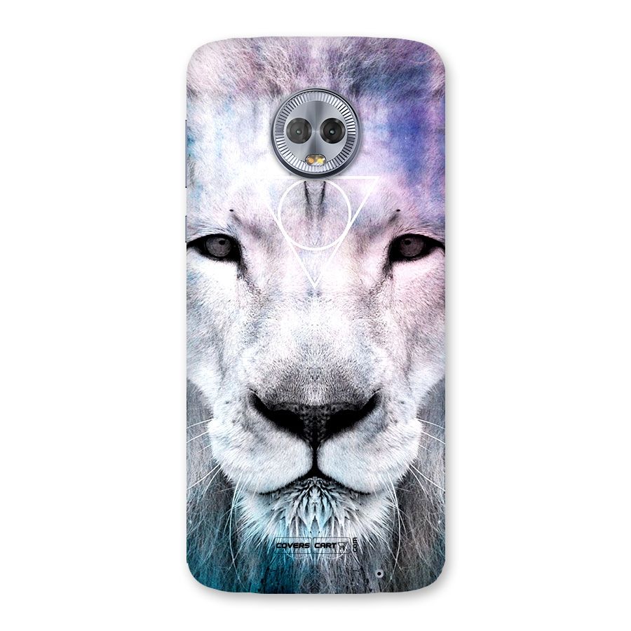 White Lion Back Case for Moto G6 Plus