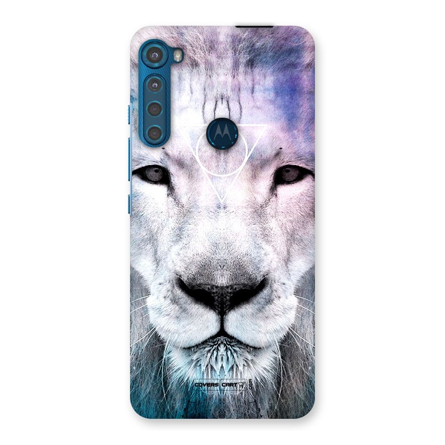 White Lion Back Case for Motorola One Fusion Plus