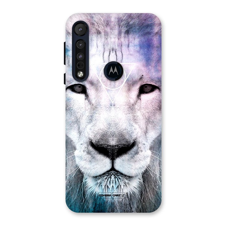White Lion Back Case for Motorola One Macro
