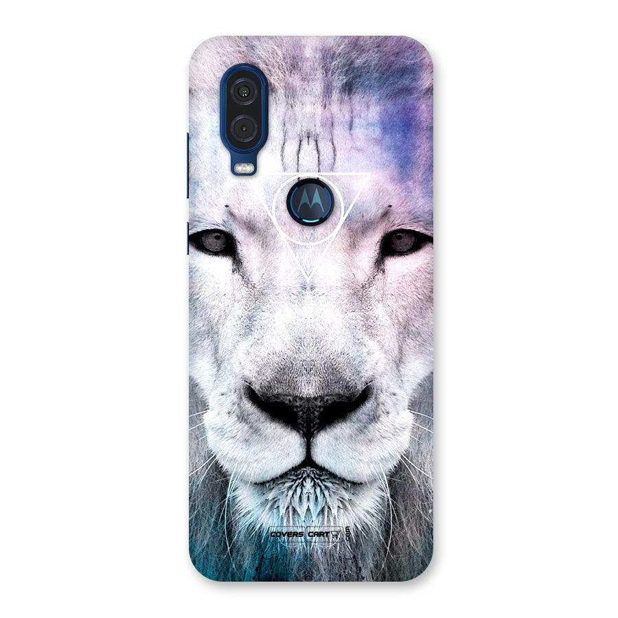 White Lion Back Case for Motorola One Vision