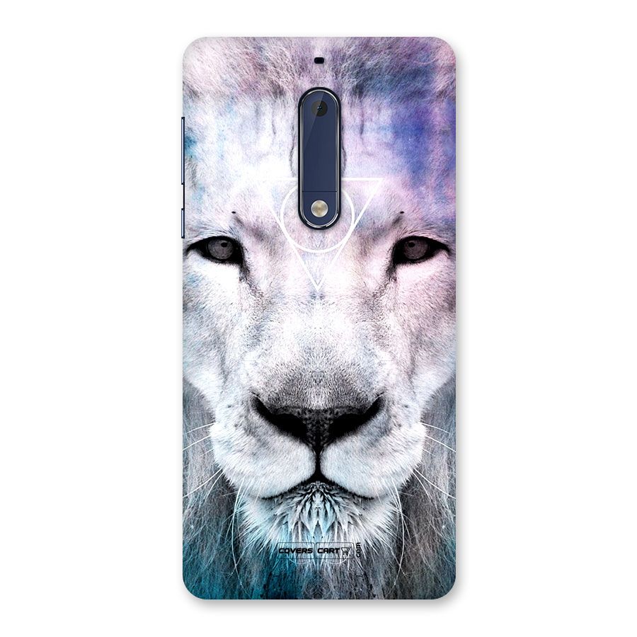 White Lion Back Case for Nokia 5