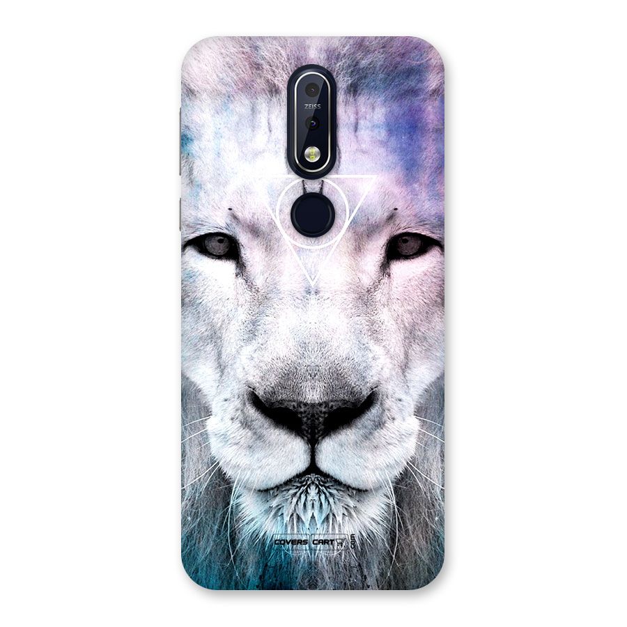 White Lion Back Case for Nokia 7.1