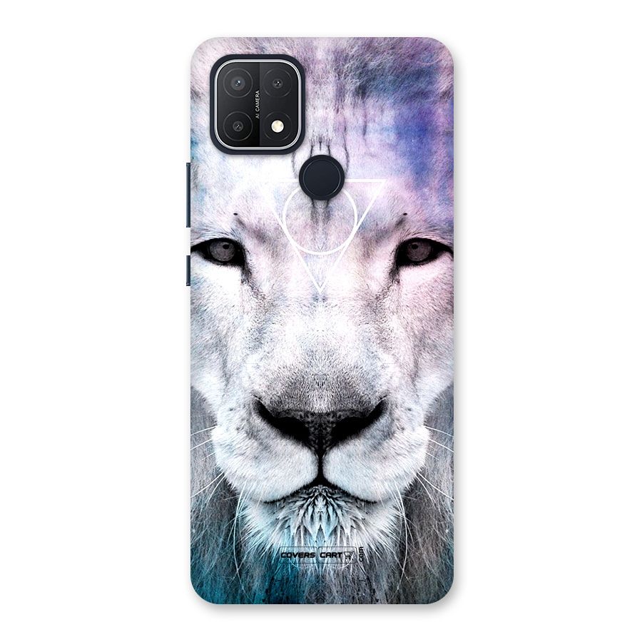 White Lion Back Case for Oppo A15s