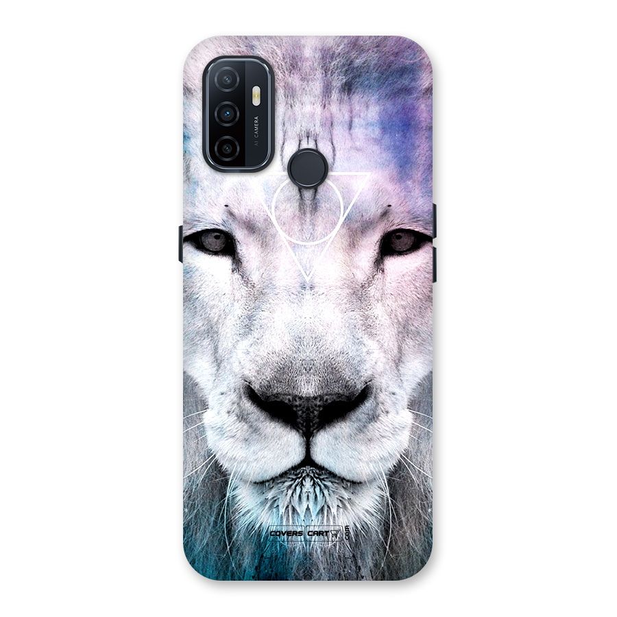 White Lion Back Case for Oppo A32