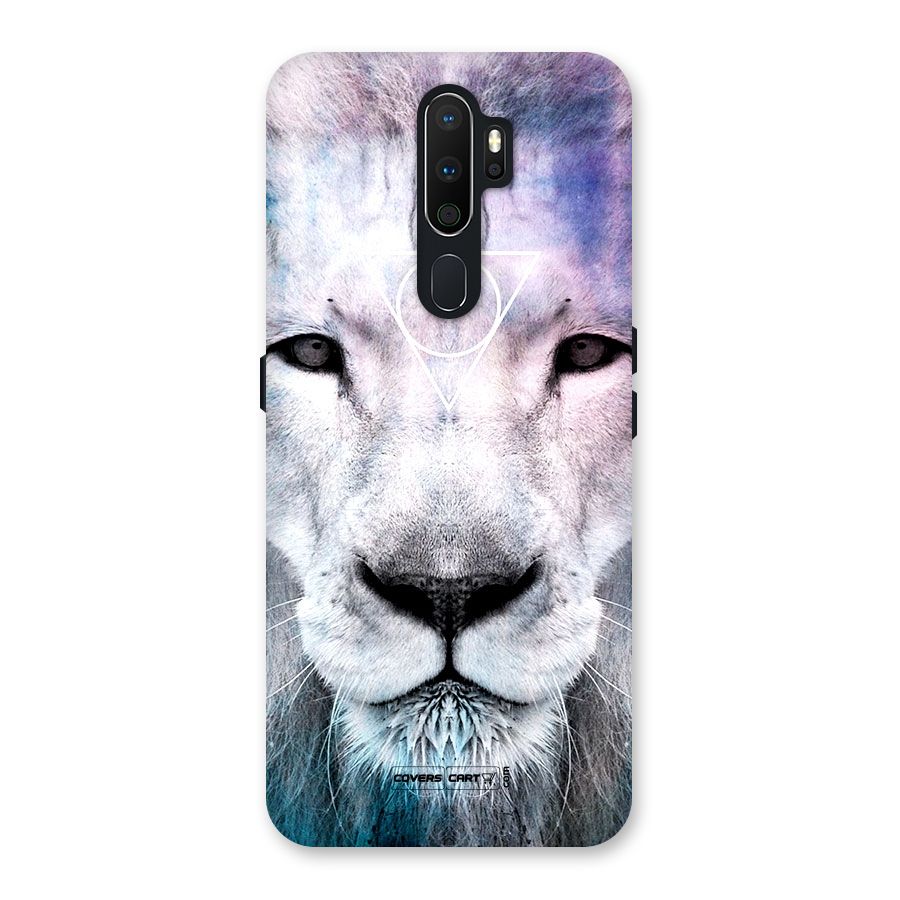 White Lion Back Case for Oppo A5 (2020)
