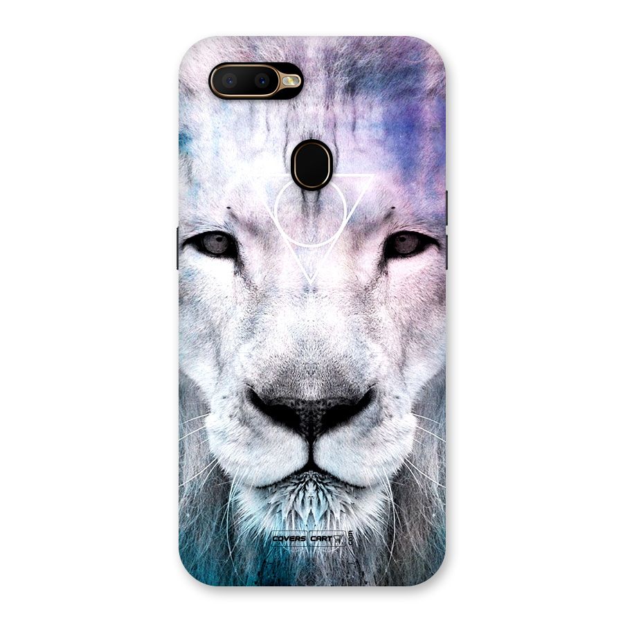 White Lion Back Case for Oppo A5s