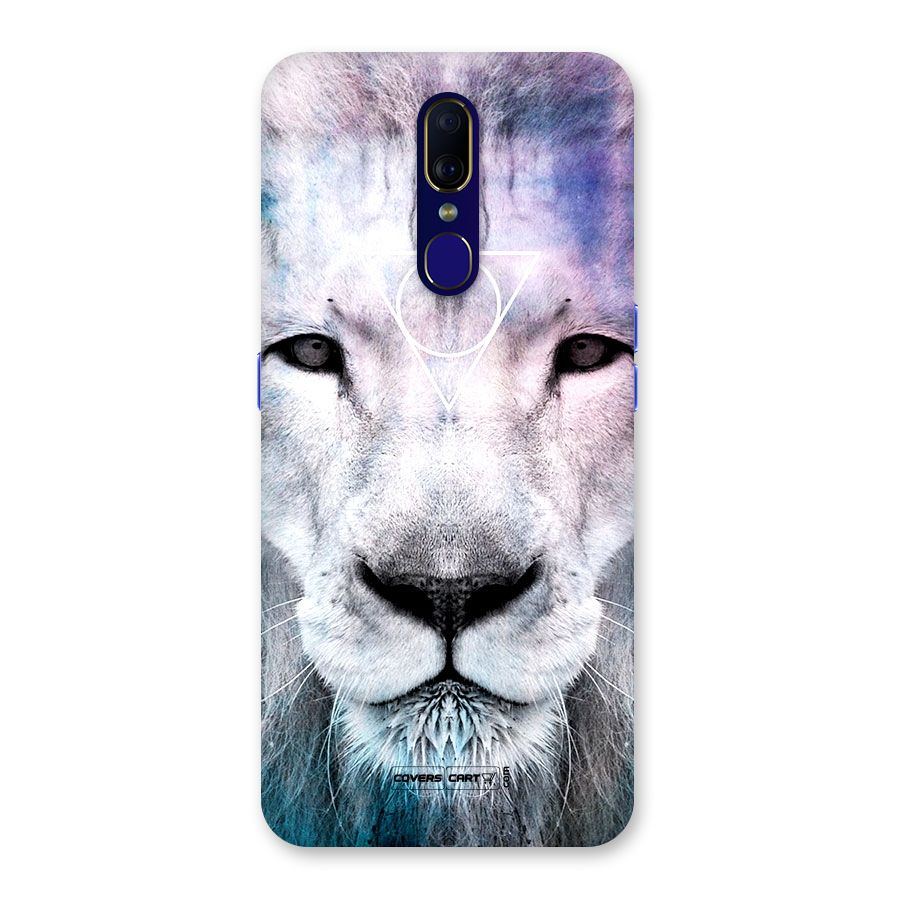 White Lion Back Case for Oppo A9