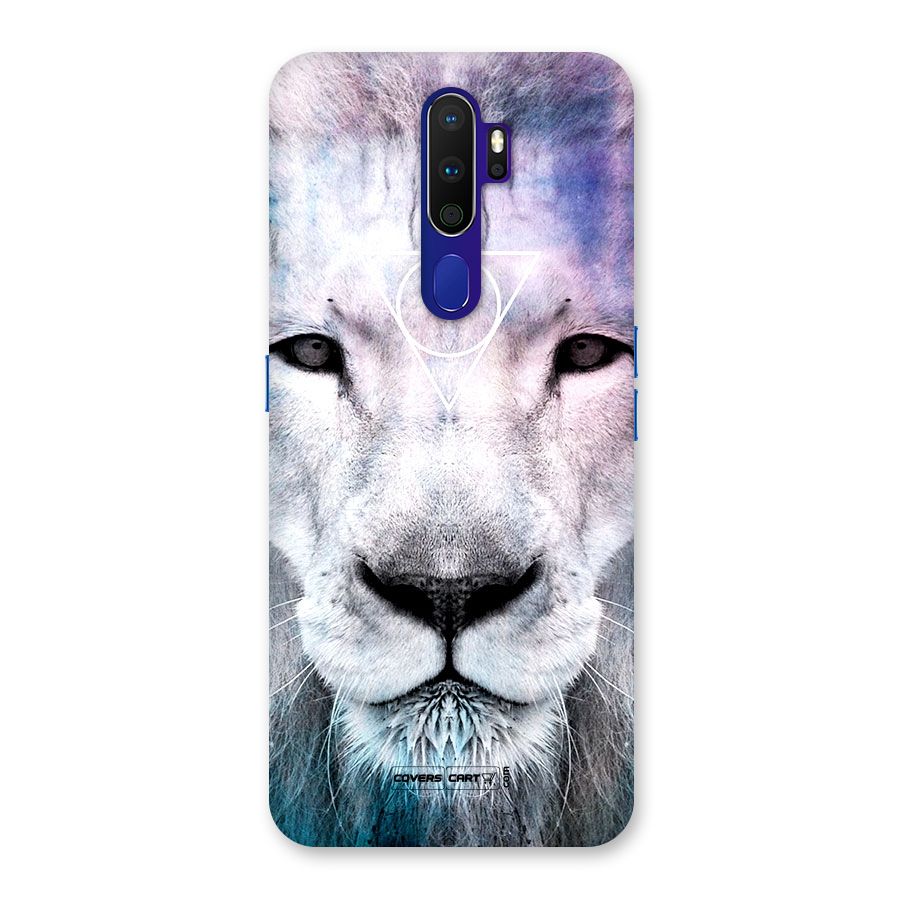 White Lion Back Case for Oppo A9 (2020)