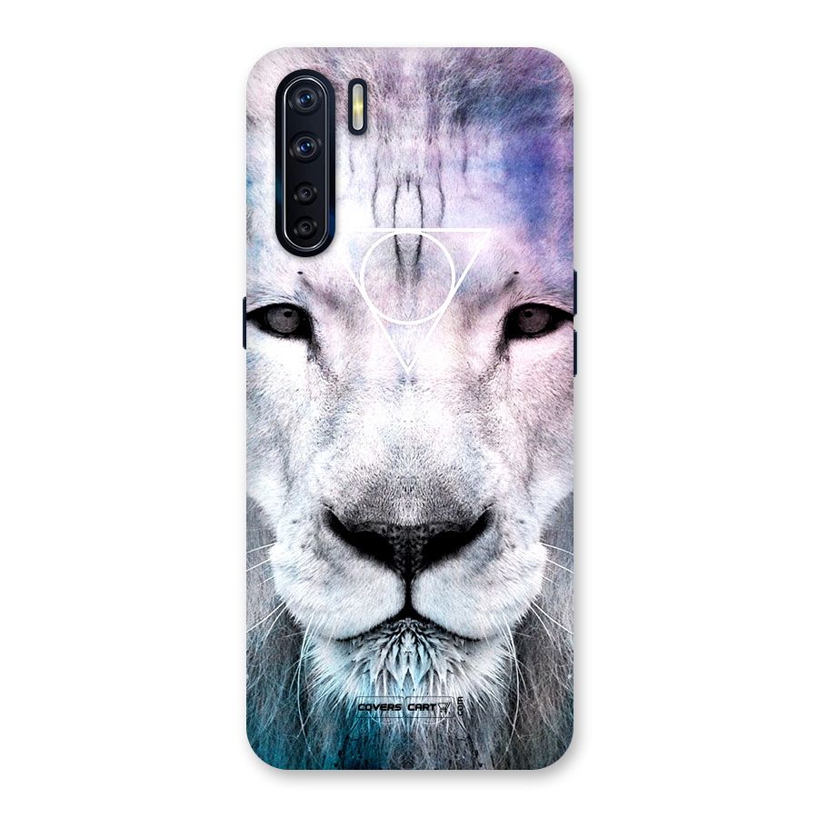 White Lion Back Case for Oppo F15