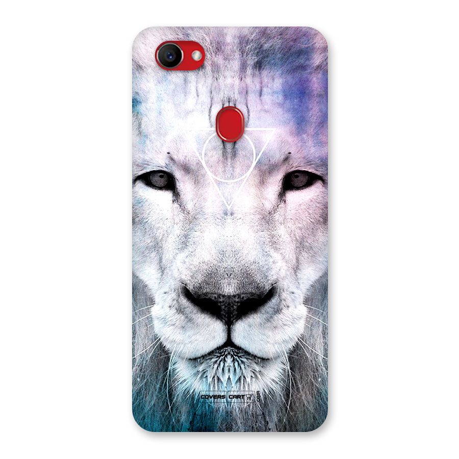 White Lion Back Case for Oppo F7