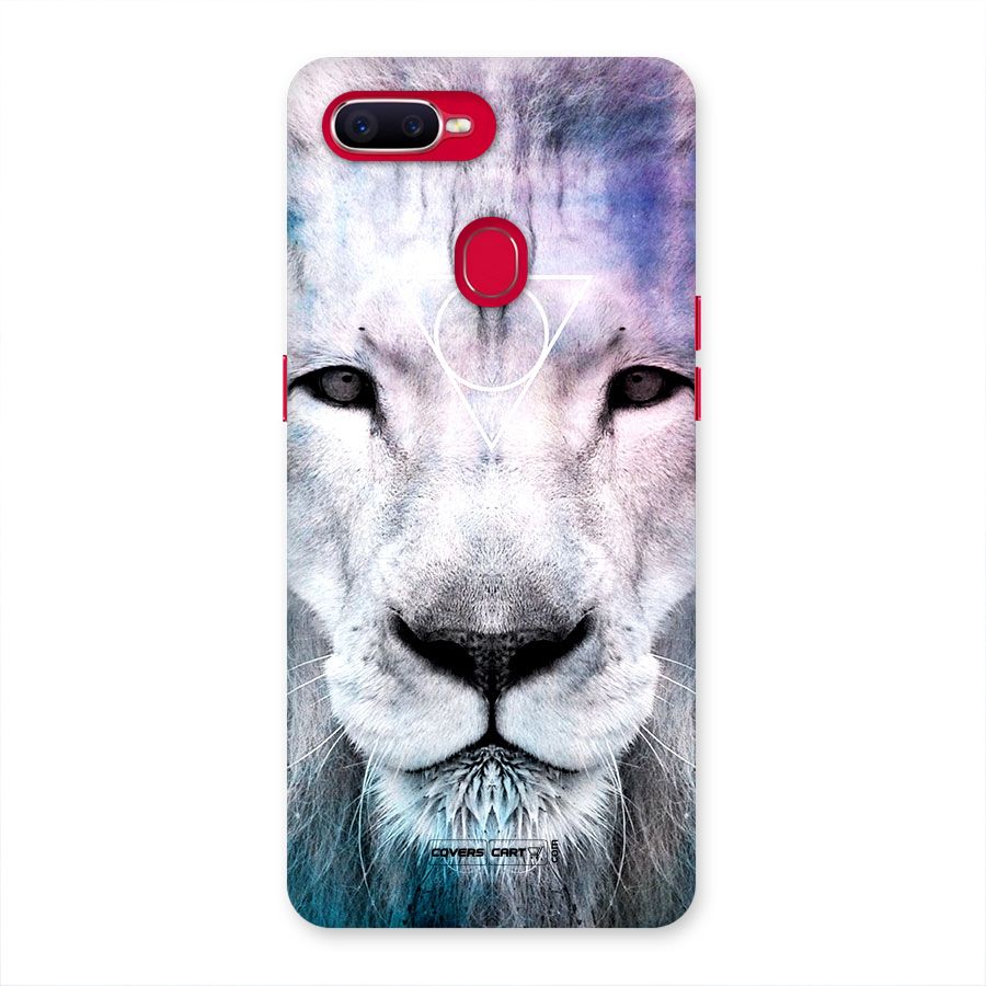 White Lion Back Case for Oppo F9 Pro