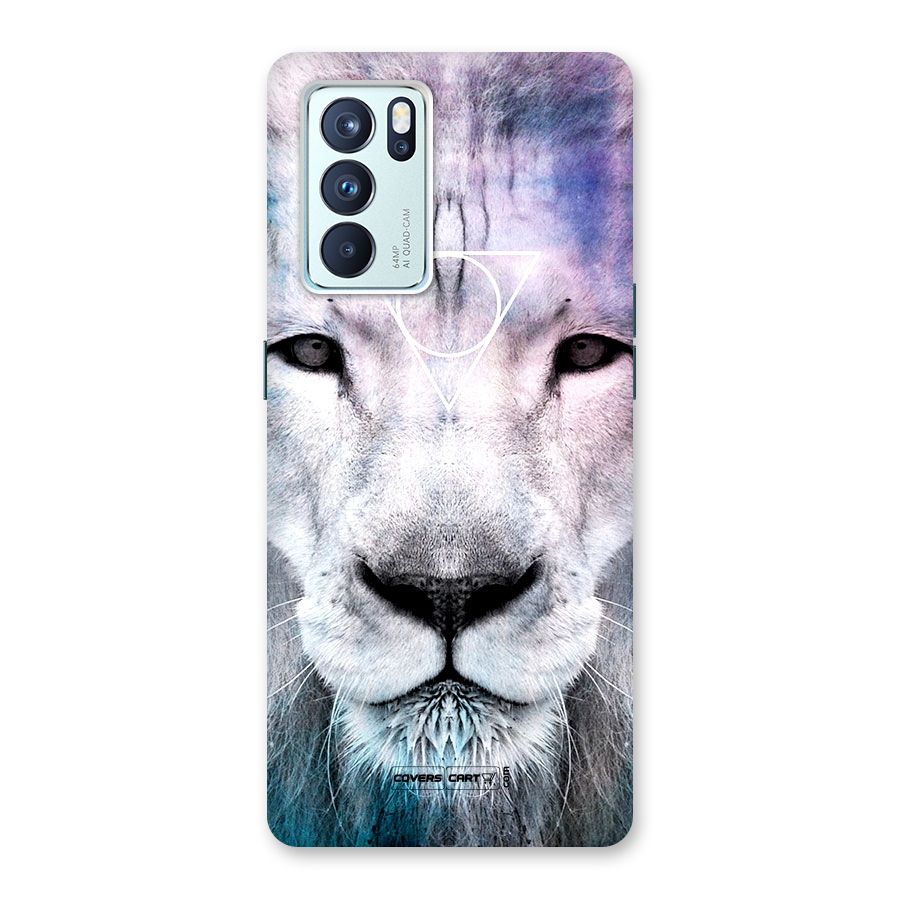 White Lion Back Case for Oppo Reno6 Pro 5G