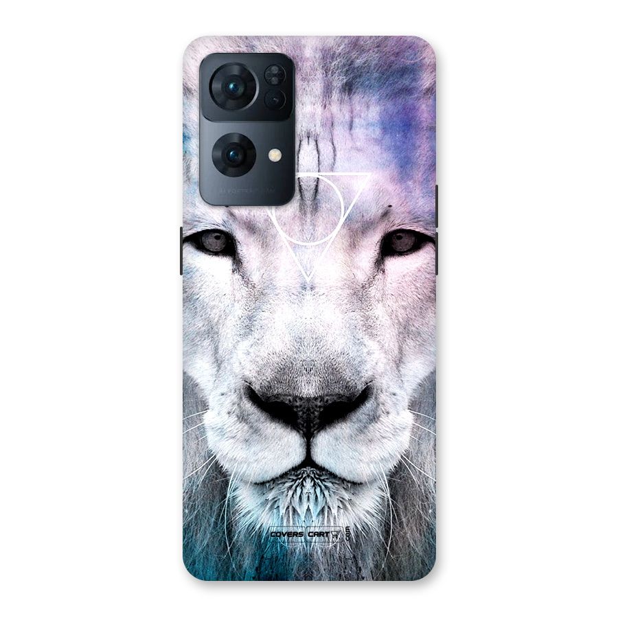 White Lion Back Case for Oppo Reno7 Pro 5G