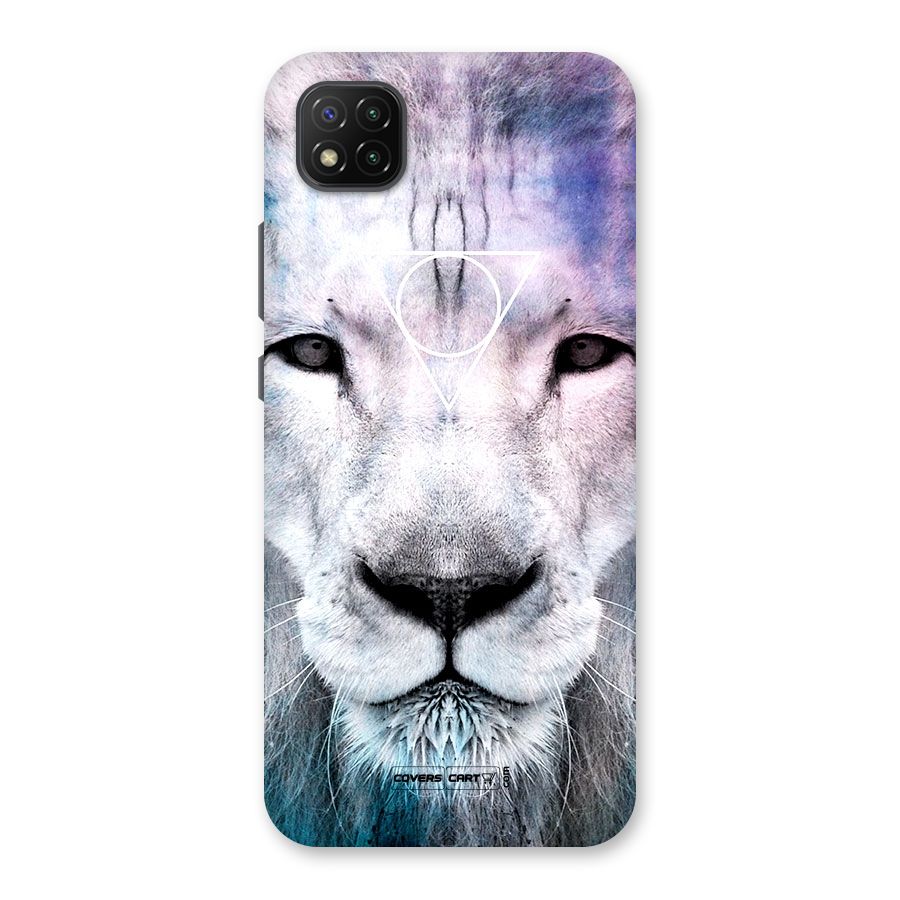 White Lion Back Case for Poco C3