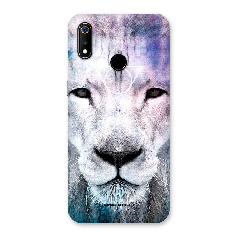 White Lion Back Case for Realme 3