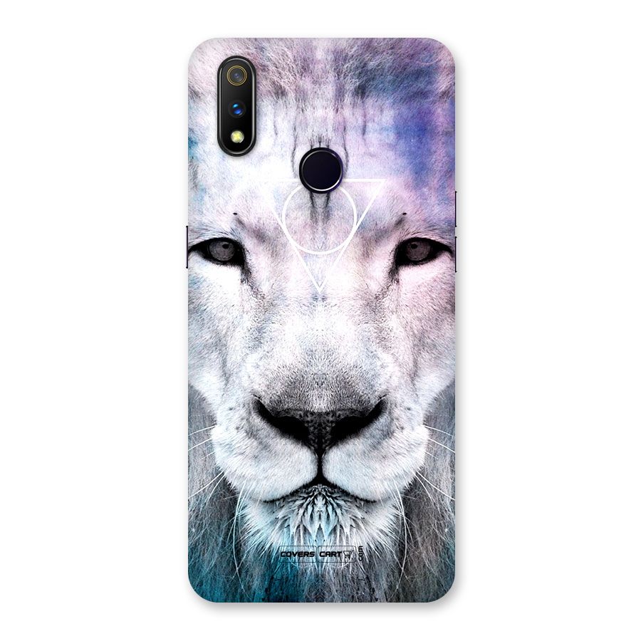 White Lion Back Case for Realme 3 Pro