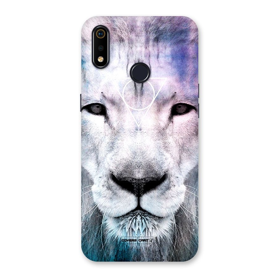 White Lion Back Case for Realme 3i