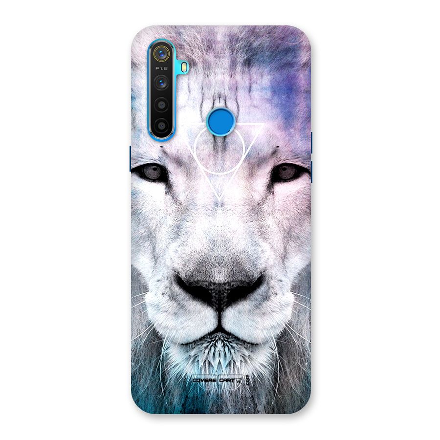 White Lion Back Case for Realme 5