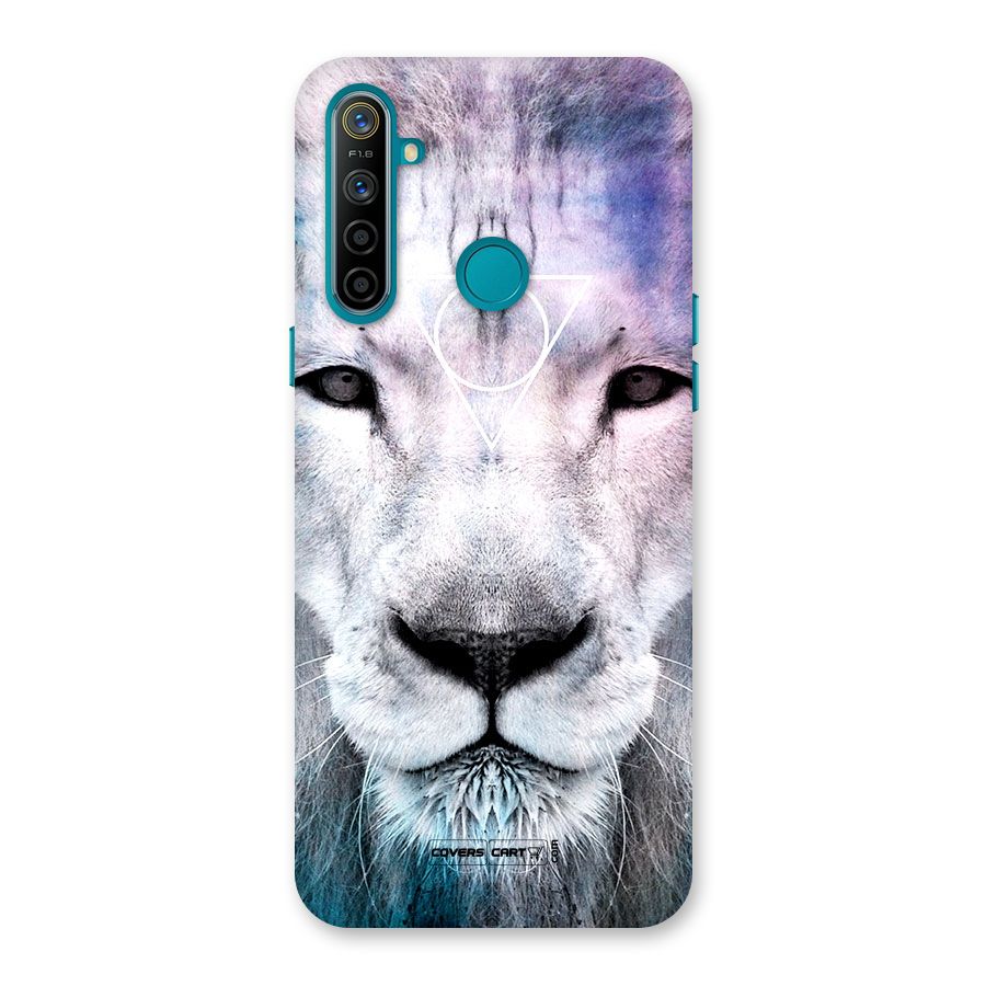 White Lion Back Case for Realme 5i