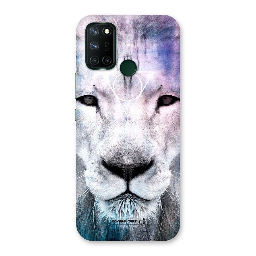 White Lion Back Case for Realme 7i