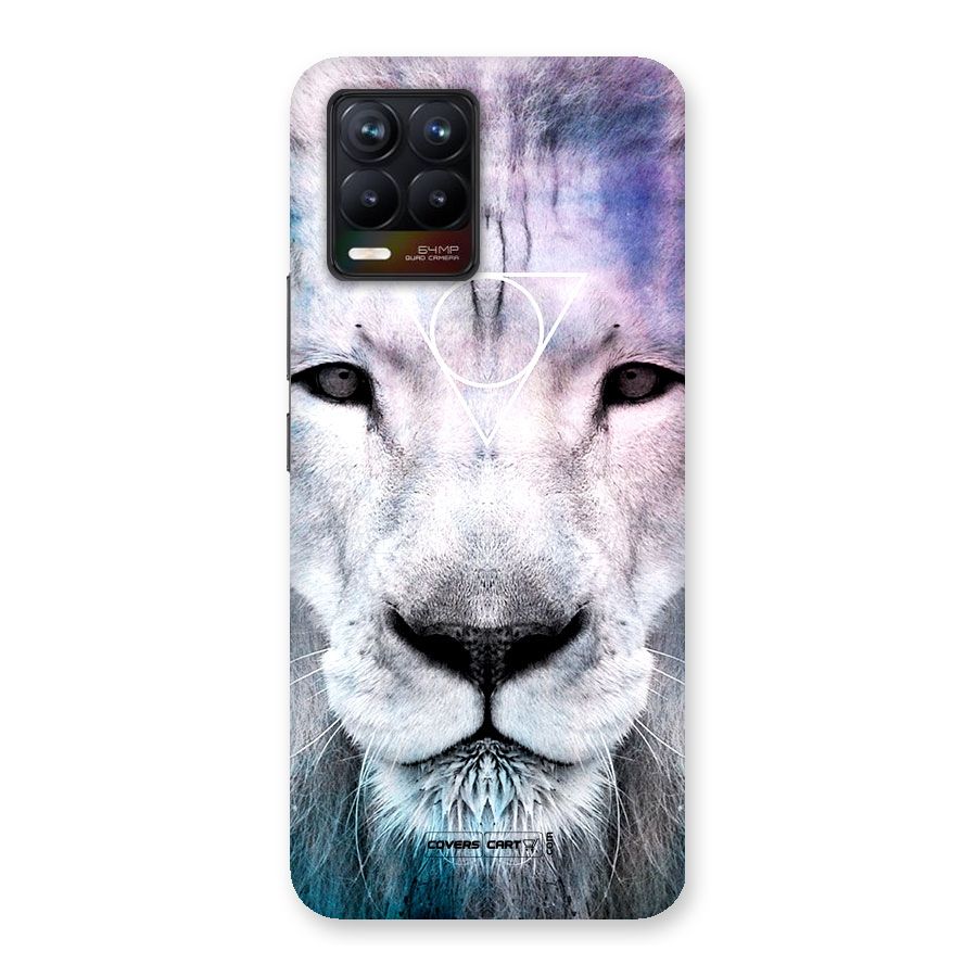 White Lion Back Case for Realme 8