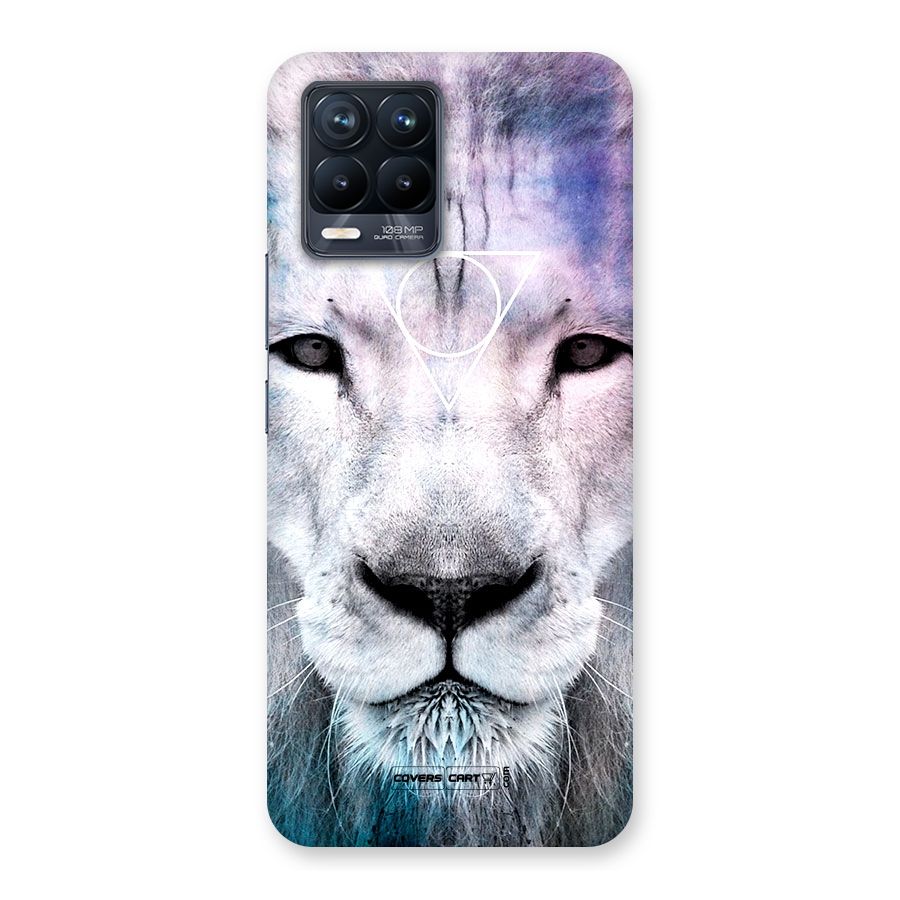 White Lion Back Case for Realme 8 Pro