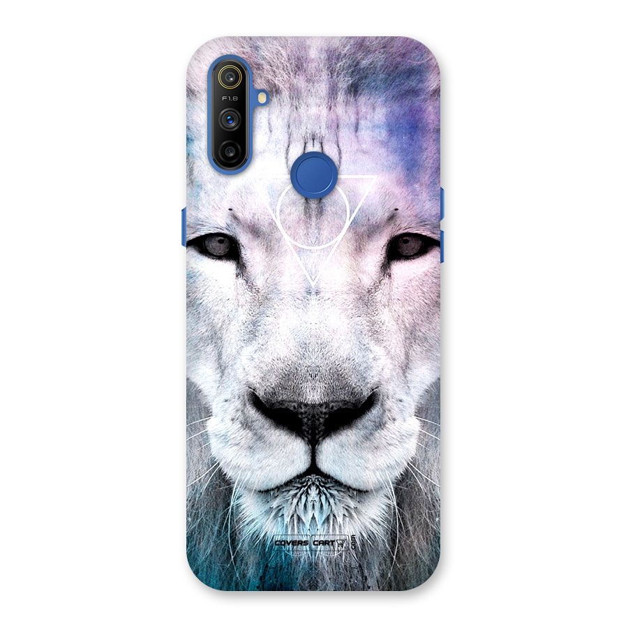White Lion Back Case for Realme Narzo 10A