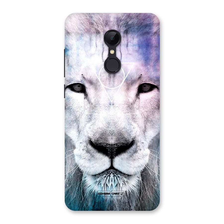 White Lion Back Case for Redmi 5