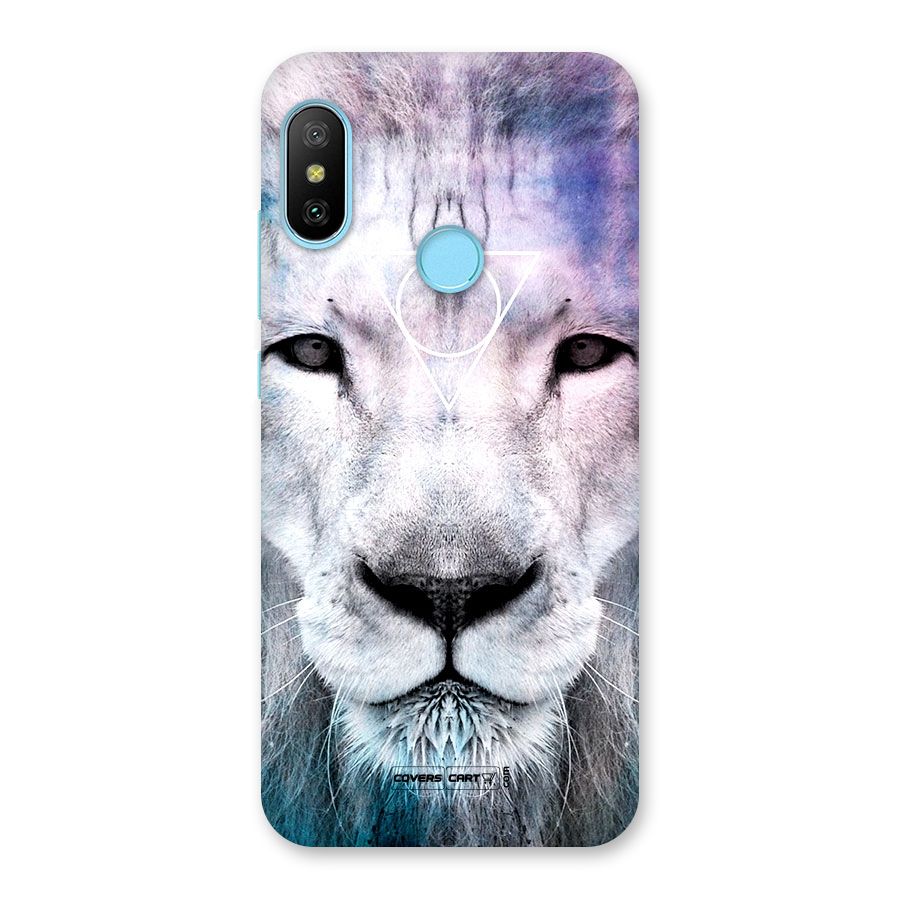 White Lion Back Case for Redmi 6 Pro