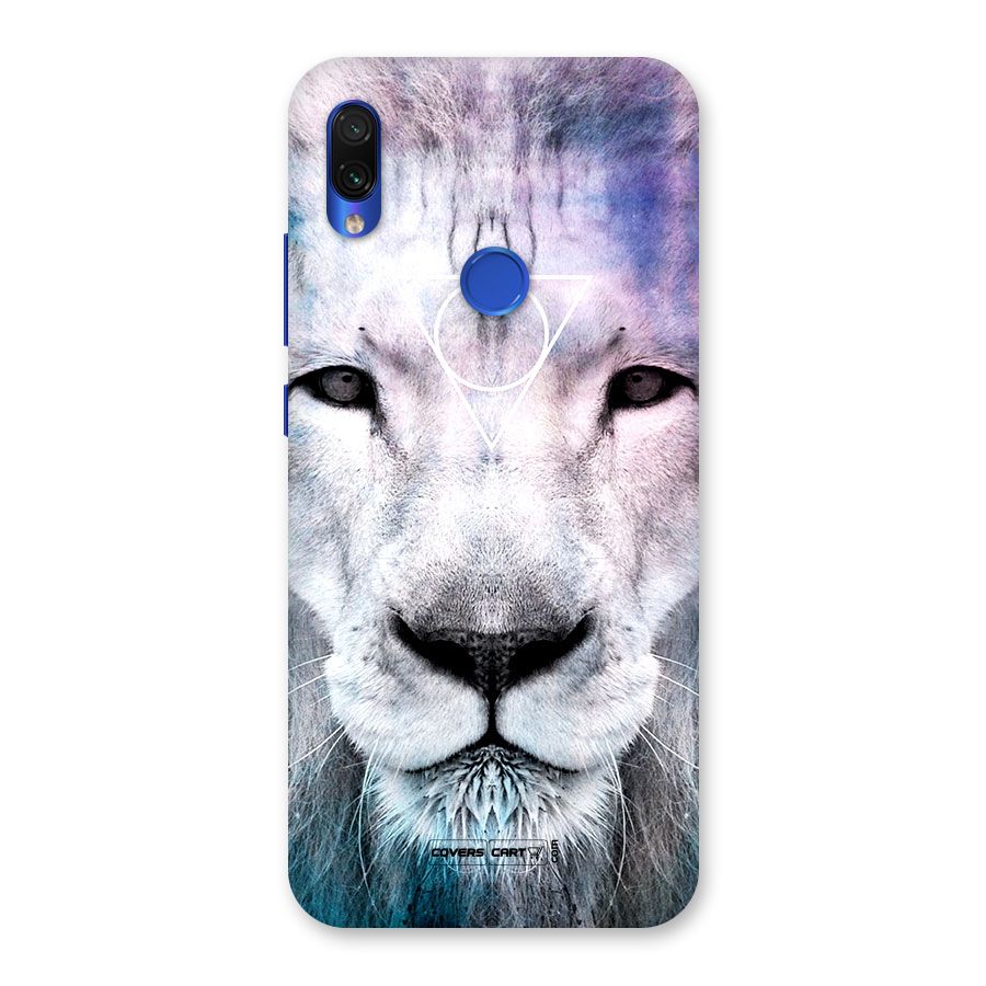 White Lion Back Case for Redmi Note 7S